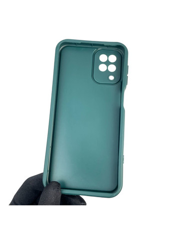 Чохол силіконовий Soft Touch з 3D принтом Майнкрафт для Galaxy A12 (SM-A127F) темно-зелений (Повний захист камери) Samsung (373424663)