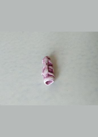 Керамічна намистина ручної роботи "Казкове Плетіння №6" (бежево-бордова) Коти&Ангели (301533103)