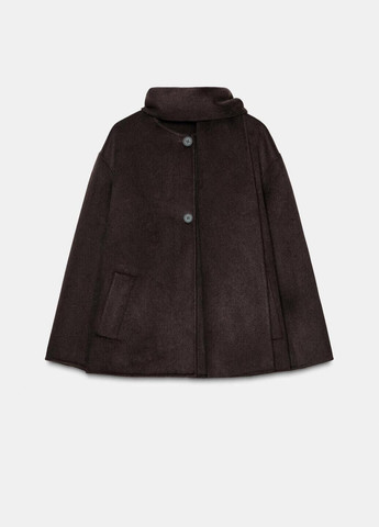 Темно-коричневе демісезонне Пальто Zara