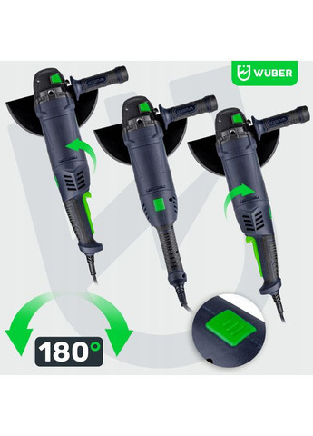 Болгарка (угловая шлифмашина) 2400Вт 230мм Wuber (340072986)