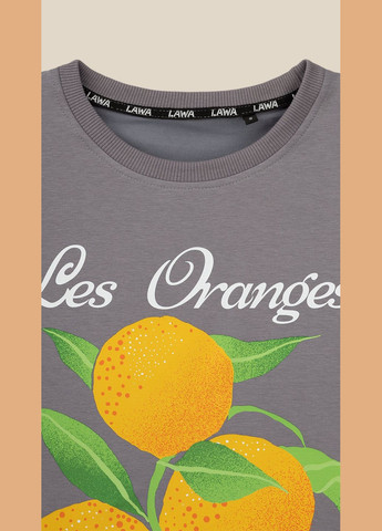 Футболка с принтом женская P-WB02389 Графитовый shop (2000999188848) LAWA - (334010929)