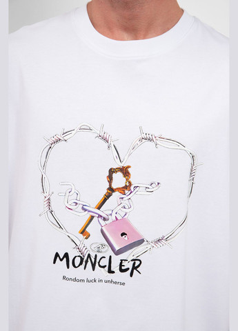 Белая футболка Moncler