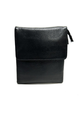 Мужская сумка из натуральной кожи КА9315-2 черная 21 х 19 х 4 No Brand (371682124)