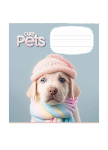 Зошит учнівський Cute pets 012-3253K 12 арк. (482000647043203253)(SC) shop (482000647043203253) Школярик (337404351)