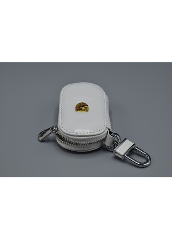 Ключниця, шкіряна автоключниця з логотипом ПОРШЕ (біла 06016) Porsche (360949417)