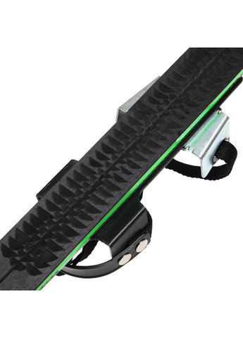 Лыжи беговые детские в комплекте с палками (l-лыж-110см, l-палки-90см, PVC чехол, крепеж регулируемый, Черно-салатовый) Zelart (361437260)