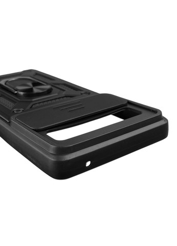 Чехол для Pixel 7A бронированный с кольцом-держателем со шторкой на гугл пиксель 7а чёрный rg1 Google (366023080)