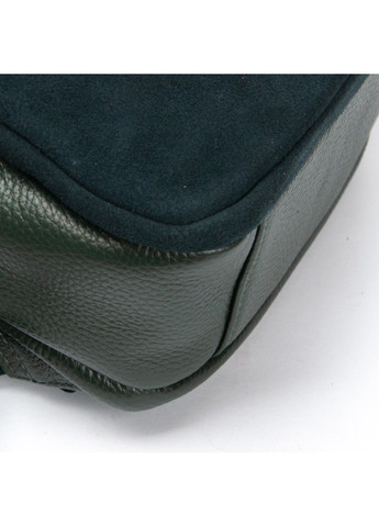 Замшевий жіночий рюкзак 2058 green Alex Rai (367992151)