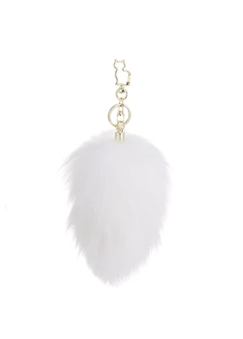Металева анальна пробка Кролячий хвост SEVANDA White Bunny-Tail Anal Pear-shape Plug Lockink (366962626)