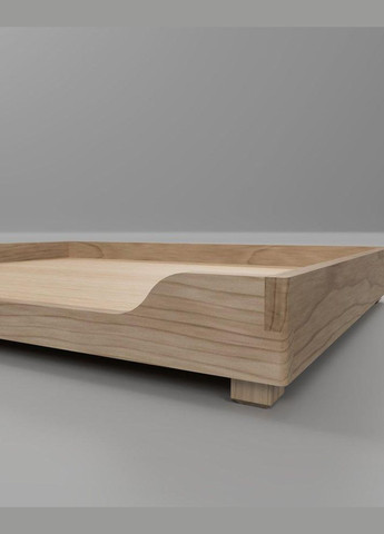 Лежак дерев'яний для собаки з дерева Гротус 100х70 бланже (ЛЖК-0010101) No Brand (328450176)