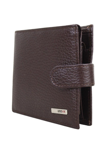 Мужской портмоне из натуральной кожи темно-коричневый 0418-39 Karya (369163259)
