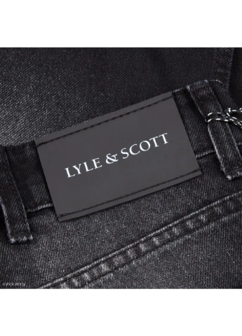 Черные мужские широкие джинсы lyle&scott, черные, оверсайз, уличный стиль Turkey