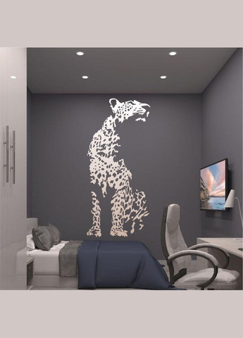 Трафарет для покраски, Леопард-3, одноразовый из самоклеящейся пленки 250 х 115 см Декоинт (293175946)