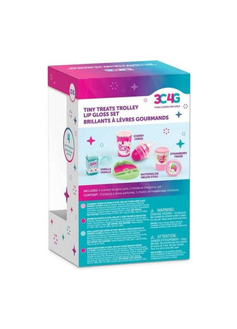 MR10061 Make it Real.3C4G:Набір з чотирьох блисків для губ «Маленькі ласощі» комбінований ONE SIZE Home (341083954)