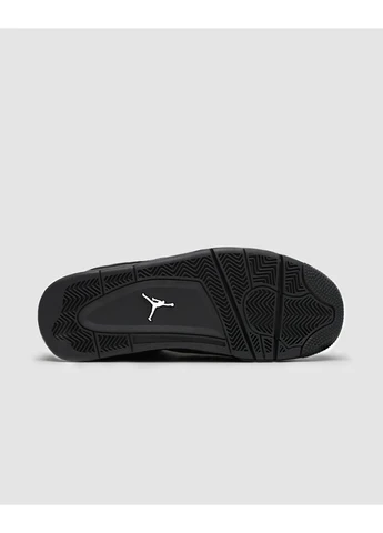 КРОСІВКИ ЖІНОЧІ NIKE AIR JORDAN RETRO 4 BLACK CAT НАЙК АІР ДЖОРДАН ЧОРНІ No Brand чорні демісезони (391050041)