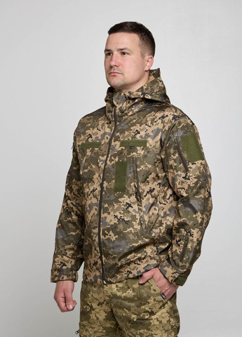 Куртка-ветровка мужская дюспо пиксель с липучками UKM (341538677)