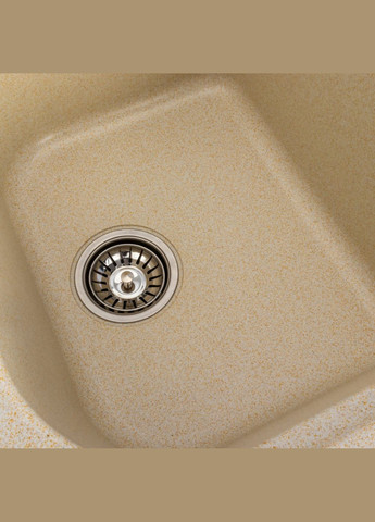 Гранітна мийка для кухні 7950 Equatoria матова Пісок Platinum (269793887)