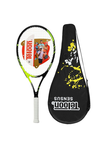 Ракетка для большого тенниса (Алюминий, Салатовый-черный) (SENSUS-1_Салатово-черный) Teloon (361434073)