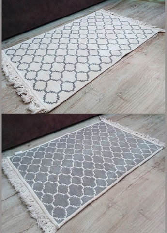 Ковер stay with love 60х90 см grey white универсальный двухсторонний TC303375490 TURComFor (301766496)
