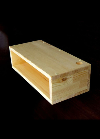 Настенная полка из дерева Лотус ваниль (НСП-001802) No Brand (328081608)