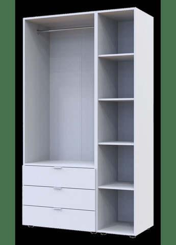 Комплект шаф для одягу Гелар (2 шт.) 115,7х49,5х203,4 см Білий (DRS-011176) Doros (346529997)