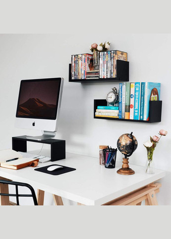 Настенная книжная полка из дерева Шерлок венге (КПГ-000412) No Brand (328078604)