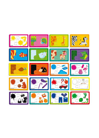 Пазлы "Найди пару. Цвета и окраска животных" VT5003-02 Укр Vladi toys (308862129)