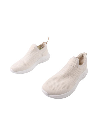 Белые кроссовки женские молочные текстиль Restime 257-24LK