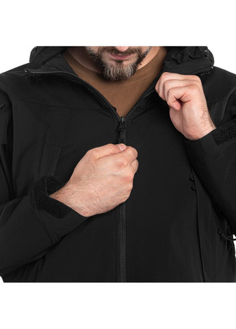 Чорна демісезонна куртка helikon trooper stormstretch softshell mk2 - black Helikon-Tex