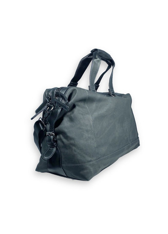 Дорожня сумка з екошкіри 2 відділи внутрішні кишені з"ємний ремінь розмір: 50*30*20 см чорна Filippini (285814818)