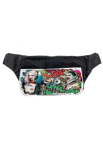 Сумка на пояс (через плече) бананка, фільм Джокер #005 унісекс, 14*22 см, чорний No Brand (316121801)