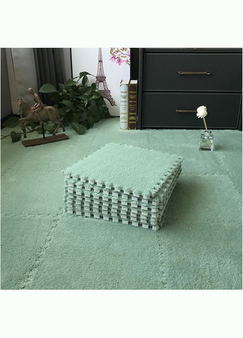 Килимок-пазл з плюшевим покриттям, термокилимок, м'який дитячий мат, 90×120см, 12 пазлів, No Brand (354829527)