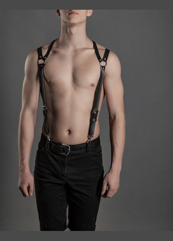 Натуральная кожа мужская портупея подтяжки с узором на спине Needle 252 No Brand (296492336)