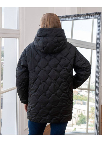 Черная демисезонная демисезонная женская куртка большого размера SK