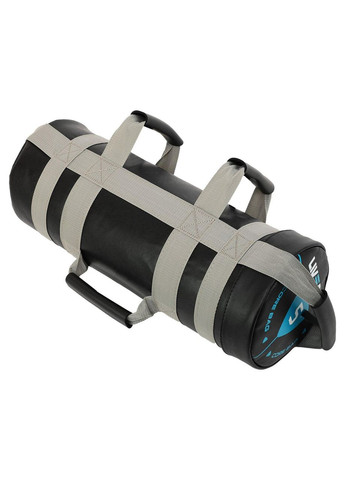 Мішок обважнювач для функціонального тренінгу Power Bag LP8120-5 5кг (PVC, вага 5кг, чорний-сірий) LiveUp (361436919)