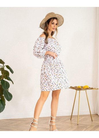 Білий повсякденний сукня sa-463 білий ISSA PLUS