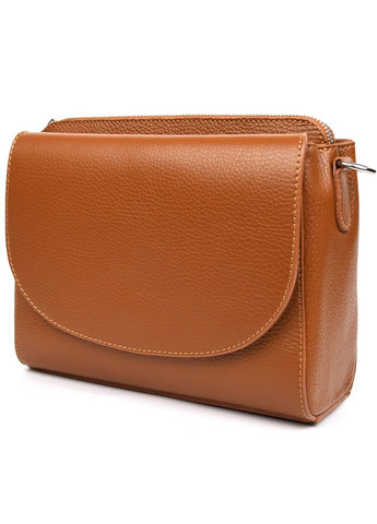 Жіноча шкіряна сумка на плече (Італія) fz118545 коньячна Firenze (316702209)