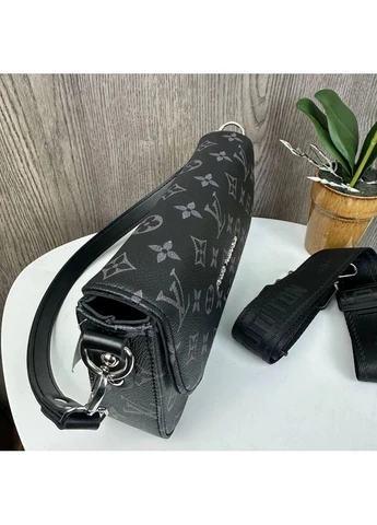 Жіноча міні сумка клатч екошкіра 15х23х6 см чорна No Brand (398111944)