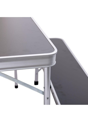 Комплект туристичний стіл + 2 лавки складні меблі Сірий JY-9060G LUGI (371787544)