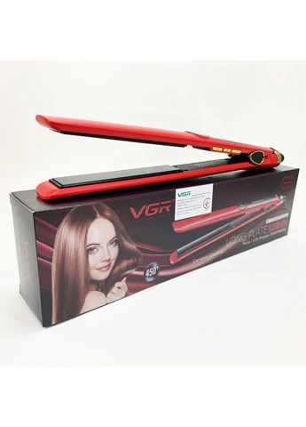 Плойка для волос VGR V-518 RED выпрямитель с керамическими пластинами No Brand (385285240)