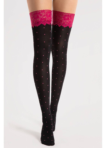 Панчохи в горох з рожевою коронкою Volcan 40 den Fiore (356567078)