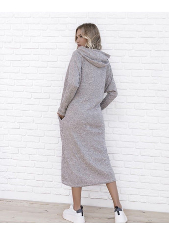 Сіра повсякденний сукні 12131 сірий ISSA PLUS