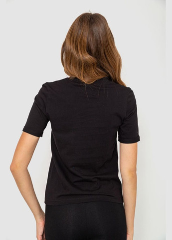 Черная футболка женская с принтом Ager 241R120