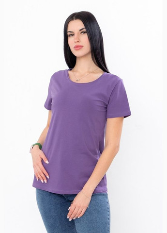 Фиолетовая летняя футболка женская летняя с рисунком с коротким рукавом Носи своє