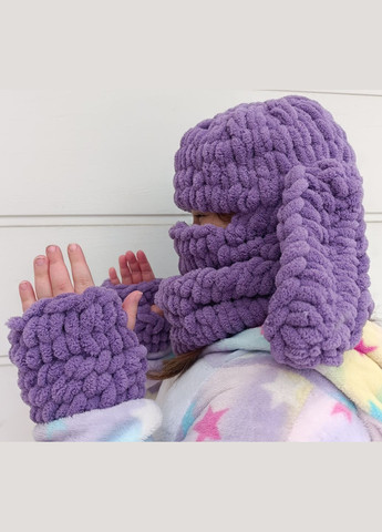 Детская шапка-балаклава с ушами и митенками 2 Льва (354331479)