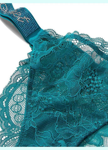 Мереживні трусики бразиліани Very Sexy Shine Strap Panty зі стразами XS бірюзові Victoria's Secret (282964659)