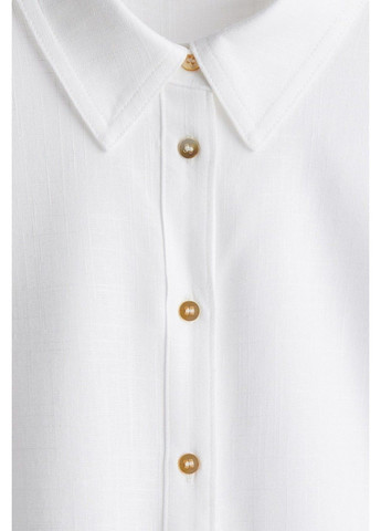 Белая повседневный рубашка H&M