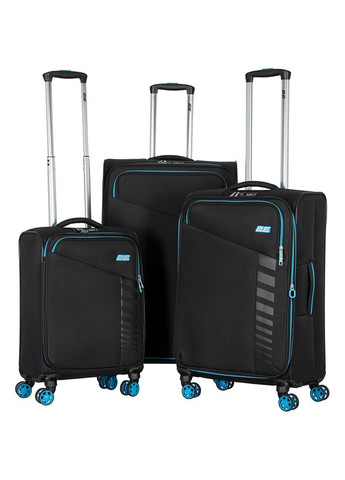 Набор чемоданов Trek (L+M+S) + 3 рюкзака Cabin -BPET-CABIN-BK Black (-SPE-TREK-SET6-BK) 2E (372126460)