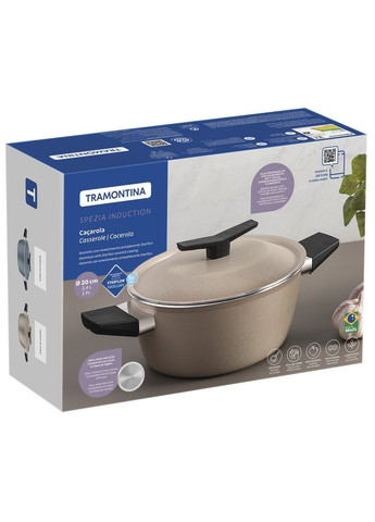 Каструля SPEZIA з кришкою 2,4л (діам 20см) BLUE (28372/120) Tramontina (365275871)