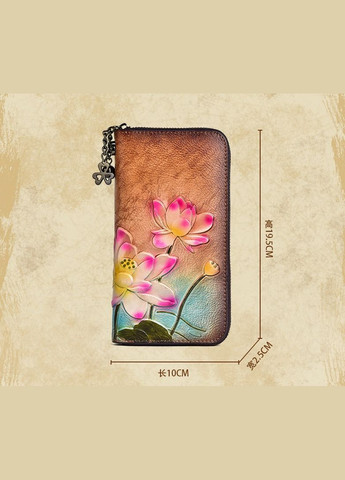 Кошелек клатч женский из натуральной кожи тисненый цветок красивый стильный модный Me 88006 (336550967)